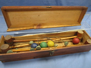 Antique Croquet Set for Children
