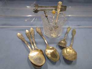 Antique Spooner & Collector Spoons