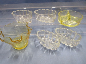 Yellow Relish & Silverware Holders