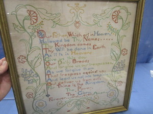 Our Father Prayer Embroidered