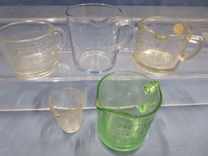 Four Measuring Cups, Shot Glass