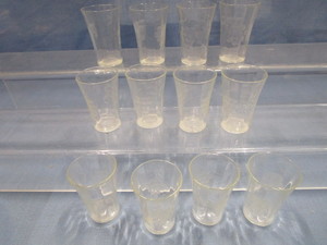 Etched Juice Glasses