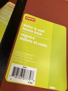 Dollar & Cent Memo Books