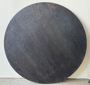 lot 39 image: Circular White Oak Cocktail Table