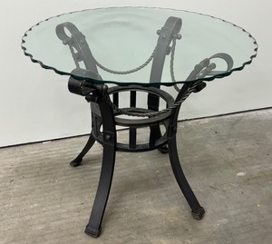 lot 55 image: Brutalist Style Accent Table
