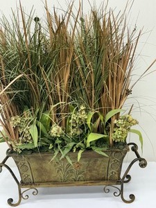 lot 44A image: Beautiful Faux Foliage Arrangement