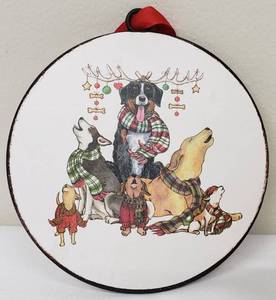lot 121 image: Holiday Happiness - Dogs and Candles