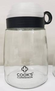 lot 169 image: Glass Storage Jar Set - 4 Piece Set - Made by Cooks Companion - NEW