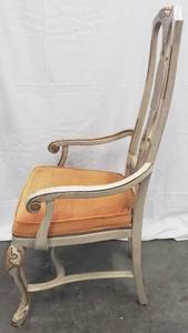 lot 150A image: Chinoiserie Queen Anne Style Armed Dining Chair