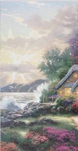 lot 182 image: Thomas Kinkade A New Day Dawning Wrapped Canvas - New in box