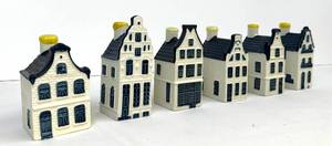 lot 227 image: Set of Six KLM Delft Houses including KLM Delft House 5, 10 and More