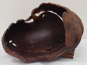 lot 203 image: Artisan Mark Bressler Carved Manzanita Wood Vessel