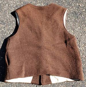 lot 231 image: 100% Irish Wool Vest wCotton Lining-Hand Made by Emma Hill in Ireland