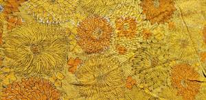 lot 246 image: Groovy Circular Vintage Table Cloth