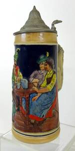 lot 245 image: Original Vintage Hofbrau Vintage Beer Stein