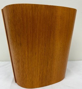 lot 250 image: Vintage Beni Mobler Teakwood Danish Modern Wastebasket