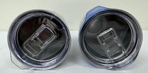 lot 297 image: Two Arctica 30 oz Stainless Steel Tumblers NEW Silver & Blue
