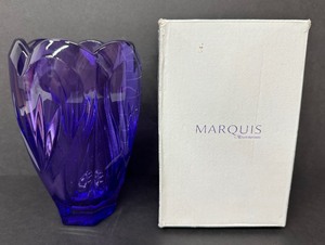 lot 298 image: Marquis Waterford Purple Crystal Vase Sweet Memories Collection