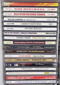 lot 80 image: CDs CDs CDs A Fun Variety of CDs including Country Favorites Willie Nelson, Tim McGraw, Shania & More  Plus a Few Misc CDs.