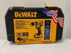 NEW DEWALT TOOL CONNECT COMPACT HAMMERDRILL KIT