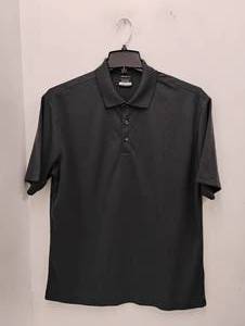 NEW NIKE DRI-FIT 3 BUTTON  SHORT SLEEVE SHIRT BLACK SIZE LARGE
