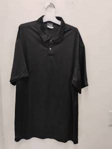 NEW NIKE DRI-FIT 3 BUTTON  SHORT SLEEVE SHIRT BLACK SIZE X-LARGE