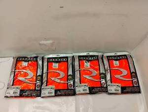 4 NEW RADWEAR RADIANS LONG SLEEVE HIGH VISIBILITY T-SHIRT SIZE MEDIUM ORANGE