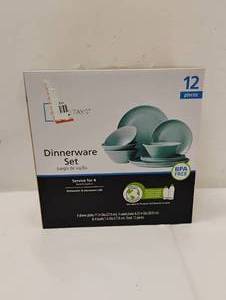 NEW MAINSTAYS DINNERWARE 12PC SET