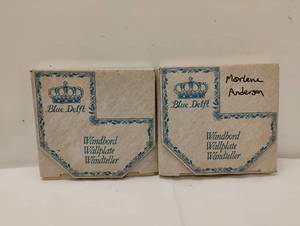 2 ROYAL GOEDEWAAGEN BLUE DELFT PLATES