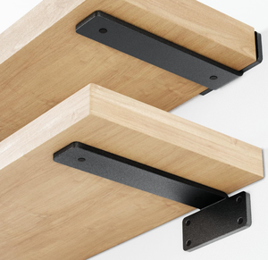 lot 122 image: LOT OF 18 Heavy Duty Floating Shelf Bracket, Holds 160lb