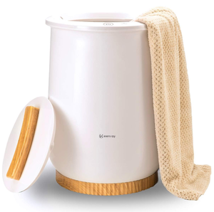 lot 127 image: Keenray Towel Warmers, Luxury Bucket Towel Warmer, Large Towel Warmer for Bathroom, Auto Shut Off, Fits Up to Two 40X70 Oversized Towels