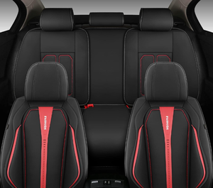 lot 141 image: Full Coverage Faux Leather Full Set Seat CoversFit for Cars Trucks Sedans SUV with Waterproof