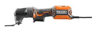 lot 199 image: RIDGID 4 Amp Corded Oscillating Multi-Tool R28700