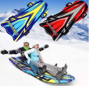 lot 201 image: LOT OF 2 Snow Sled, Large Snow Sleds for Kids and Adult, Durable Foam Sled with Slick Bottom