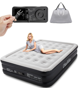 lot 213 image: 18 Queen Size OlarHike Inflatable Air Mattress with Built in Pump, Elevated Durable Mattresses for Camping