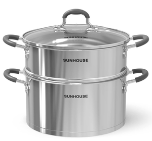 lot 214 image: Sunhouse - 5.5 Quarts Multipurpose Stock Pot and Steamer Pot