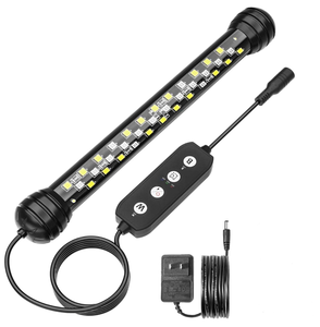 lot 217 image: Led Aquarium Light with Timer, Submersible Aquarium Lights for Fish Tank