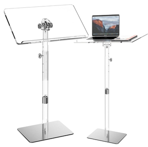 lot 248 image: Ultra Clear Acrylic Pulpit Podium Stand  Modern Portable Pulpits for Churches Pastors Modern School Classroom Lecterns