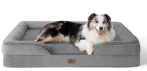 lot 305 image: Bedsure Orthopedic Dog Bed for Extra Large Dogs - XL Washable Dog Sofa Beds Large