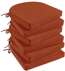lot 344 image: LOT OF 6 Basic Beyond Memory Foam Dining Chair Cushions