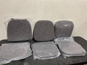 lot 221 image: LOT OF 6 Grey Chair Cushions