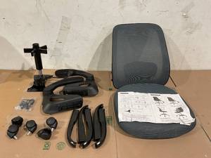 lot 341 image: Home Office Desk Chair Grey