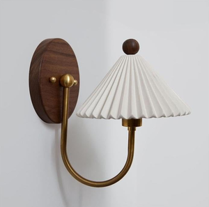 lot 268 image: Ceramic Shade Sconce, Prairie Sconce