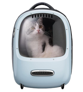 lot 281 image: PETKIT Cat Backpack Carrier with Inbuilt Fan & Light