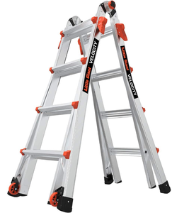lot 8 image: Little Giant Ladders, Velocity with Wheels, M17 Multi-Position Ladder, Aluminum