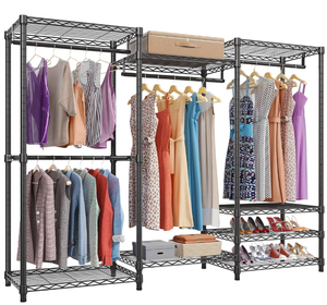 lot 53 image: VIPEK V5 Portable Closet Wardrobe Heavy Duty Clothes Rack, Freestanding Clothing Rack