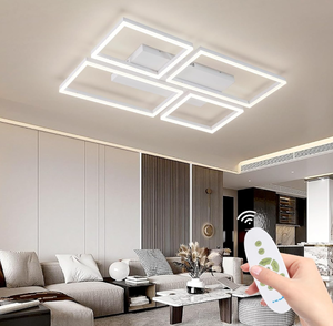 lot 60 image: Chaotack White Modern Dimmable LED Ceiling Light for Living Room Bedroom Kitchen 110W Flush Mount LED Ceiling Light