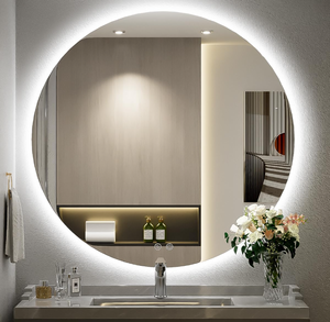 lot 63 image: FTOTI LED Backlit Vanity,6000K Wall Mounted Round Mirror with Lights
