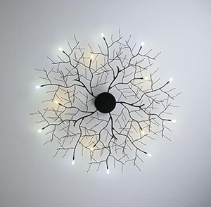 lot 352 image: Ceiling Pendant Light, Modern Led Ceiling Lamp Nordic Tree Branch Iron Ceiling Lights Living Room
