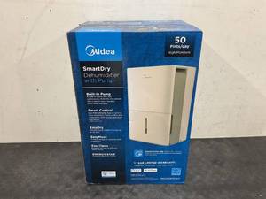 lot 7 image: Midea 4,500 Sq. Ft. Energy Star Certified Dehumidifier With Pump Included 50 Pint